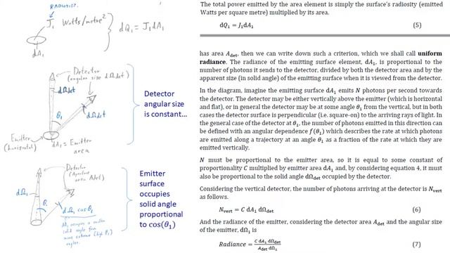 The Cosine Rule for view factors from a diffuse (Lambertian) surface смотреть онлайн
