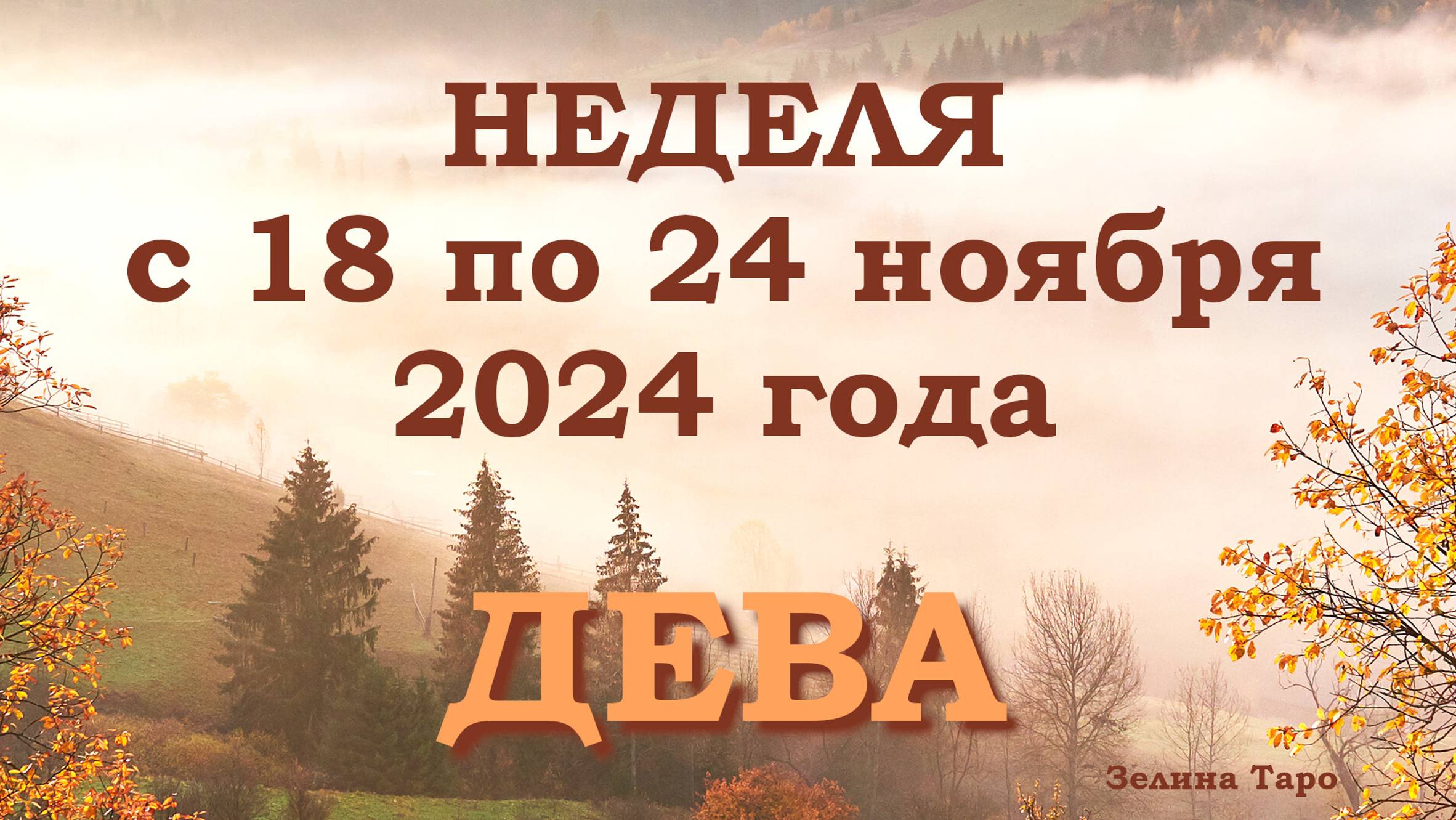 ДЕВА | Таро прогноз на неделю с 18 по 24 ноября 2024 года