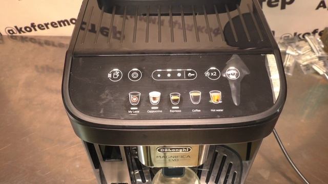 Режим статистики кофемашины Delonghi Magnifica Evo