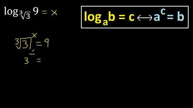 log 9 base raiz cubica de 9 . logaritmo de смотреть онлайн