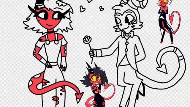 Millie and Moxxie Speedpaint ||Helluva Boss|| смотреть онлайн