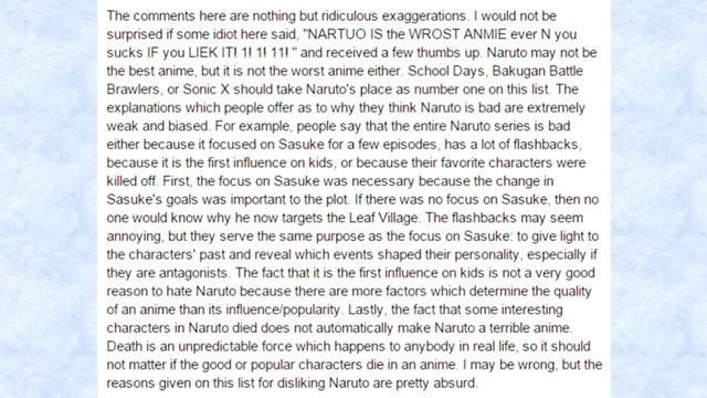The Problem With Mainstream Animes (Naruto)