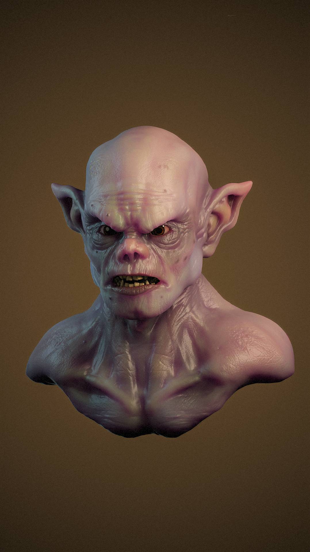 Sculpting Creature Bust #3d #art смотреть онлайн