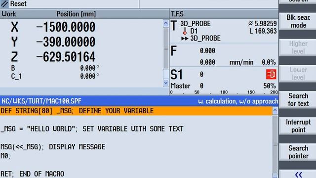 Sinumerik840d Tutorial Macro creation смотреть онлайн