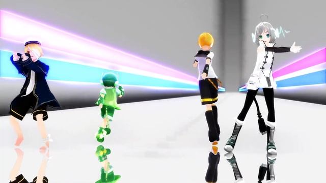 『Len, Piko, Oliver, Ryuuto』My Room Disco Night【MMDxVOCALOID3cover】 смотреть онлайн
