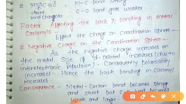 Metal Carbonyl/ Back bonding/Questions of Metal Carbonyl Part-1 смотреть онлайн