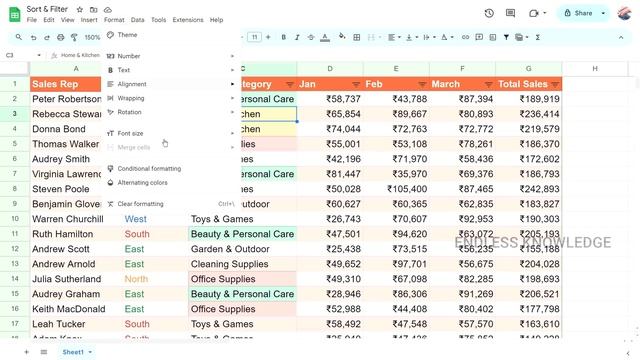 How to Sort and Filter Data in Google Sheets смотреть онлайн