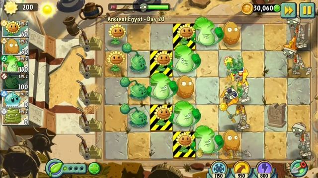 PvZ 2 Ancient Egypt (Египетские пирамиды ) день 20 смотреть онлайн