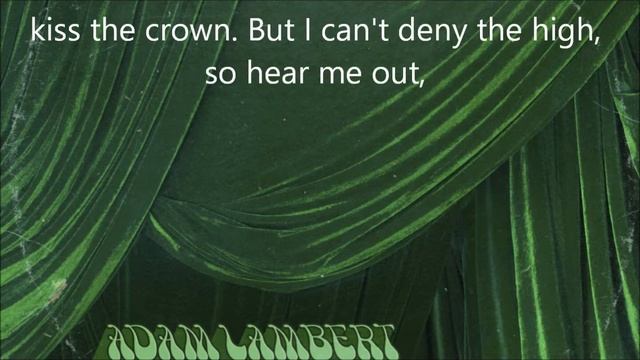Loverboy- Adam Lambert Lyric Video. смотреть онлайн