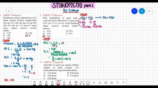 PEMBAHASAN SOAL-SOAL UTBK (Stoikiometri part 1) смотреть онлайн