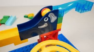 Удовлетворительный конструктор  Marble Run ASMR ☆ Лего блоки краб