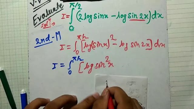 0 to pi by 2 integration (2logsinx-logSin2x)dx | (2logsinx-logsin2x) dx limit 0 se pi by 2 | смотреть онлайн