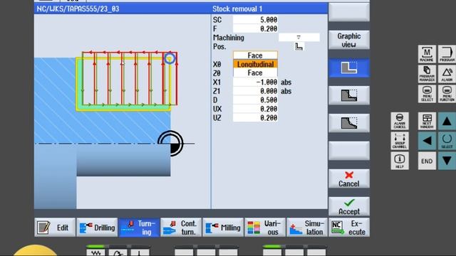 SIEMENS TURNING CYCLE PROGRAM # CNC смотреть онлайн