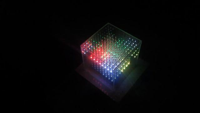 RGB LED CUBE 8x8x8 - VU METER смотреть онлайн