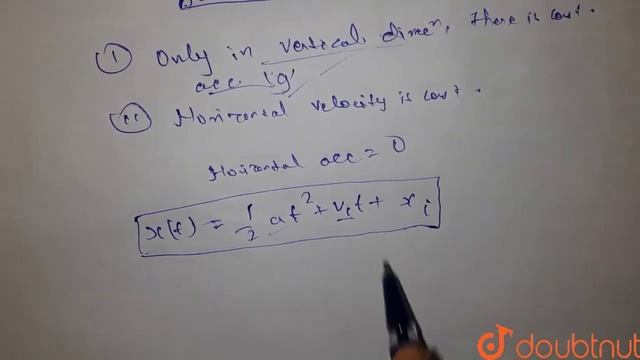 """The path of a projectile under gravity is a parabola because it has no horizontal смотреть онлайн