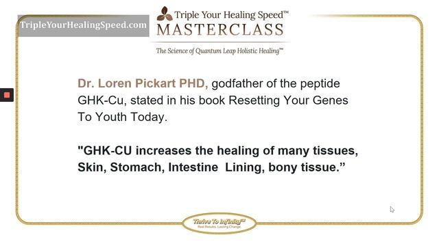 Copper peptide (GHK-Cu) Can Reset Your Genes - TripleYourHealingSpeed.com смотреть онлайн