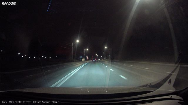 Ночная съемка Roadgid Tube 4K смотреть онлайн