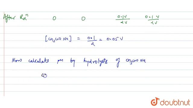 Calcualte the pH at the equivalence point when a solution of `0.1M` acetic is titrated with a смотреть онлайн