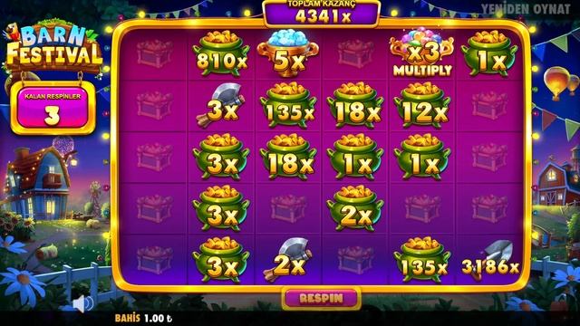 Barn Festival Slot | Max Win | Rekor Kazanç | 20000x #slot #slotoyunları