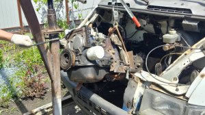 Установка в Газель 3302 двигатель 1.6 от ВАЗ 2106 совместно с КПП УАЗ 469