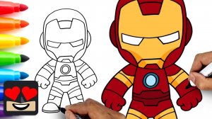 Мультики для малышей ✍ Как нарисовать Железного человека. Мультики для детей смотреть онлайн