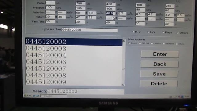 Add data to common rail test bench смотреть онлайн