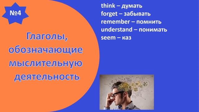 Глаголы, которые не употребляются в Present Continuous. Глаголы действия и состояния. смотреть онлайн