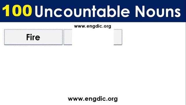 Uncountable Nouns List |Countable And Uncountable Nouns In English