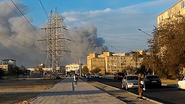 Сильный дым в Актау 3 октября 2018 года смотреть онлайн