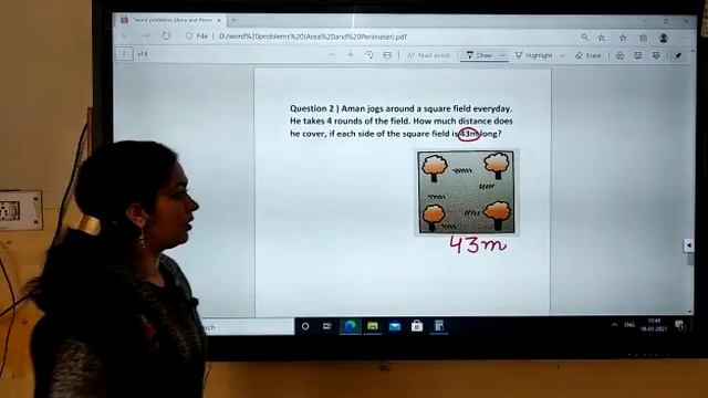 Word Problems of area and perimeter| Fields and Fences | Class 4 Math Magic смотреть онлайн