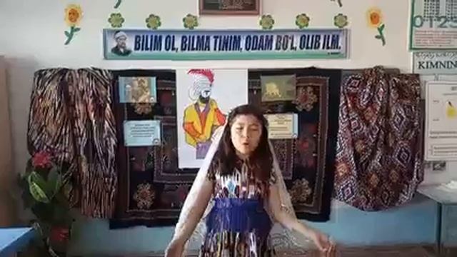 Янгиобод туман 2 мактабнинг 4 синф ўқувчиси Холиқназарова Вазиранинг З М Бобур ғазалларидан ўқиган смотреть онлайн