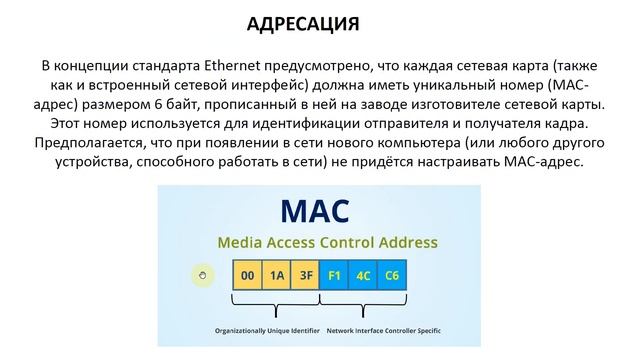 Адресация Ethernet смотреть онлайн