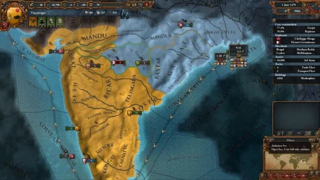Europa Universalis 4: Unifying India! - Episode 9 смотреть онлайн