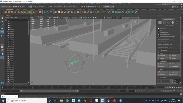 3d Railway Station -maya 2018 -modelling For Beginners