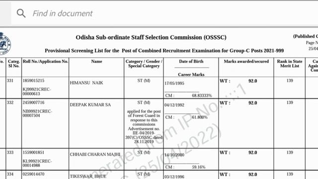 OSSSC combined recruitment cut off || SFS, ARI, AMIN, forestguard cut off || G2N FILL смотреть онлайн