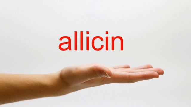 How to Pronounce allicin - American English смотреть онлайн