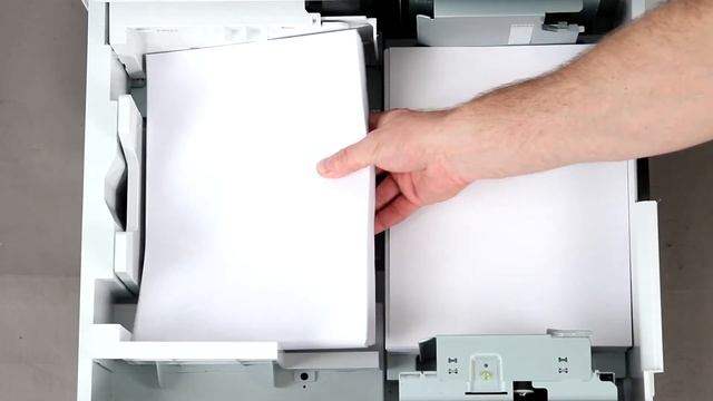Load Paper into the Bottom HCI | HP LaserJet MFP E825xx, and HP Color LaserJet MFP E876xx | HP смотреть онлайн