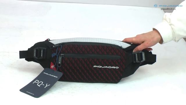 Обзор сумки на пояс Piquadro PQ-Y/Grey-Red CA5118PQY_GRR смотреть онлайн