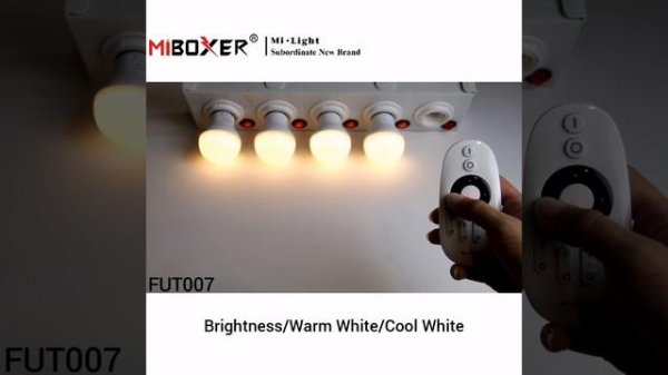 Miboxer/ Mi Light fut007 4 Zone CCT Remote Controller