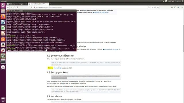 How to Install ROS Kinetic Kame in Virtual Machine | Ubuntu 16.04 | Windows 10 смотреть онлайн