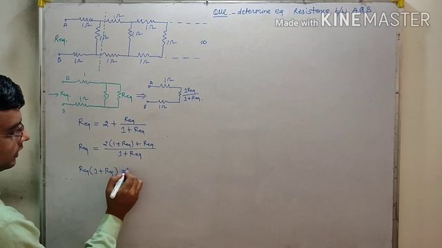 L-14:विद्युतद्यारा:प्रतिरोध का संयोजन(infinite term question:Combination of Resistor JEE/NEET) смотреть онлайн