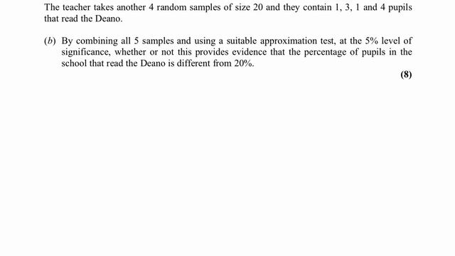 Hypothesis Testing: Past Paper Questions смотреть онлайн