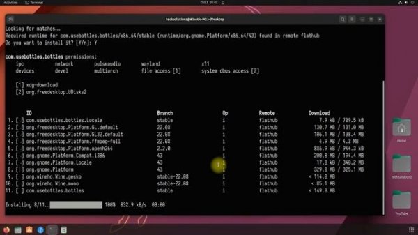 How to Install Bottles! on Ubuntu 22.10 Windows Applications on Linux using Bottles