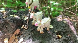 Коза из бисера / Козлёнок из бисера / Объёмное бисероплетение / Фигурки из бисера / Бисерлплетение /