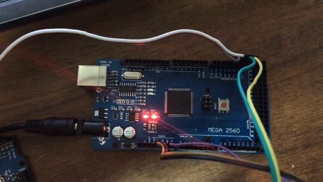 Arduino UNO + Arduino Mega + DS3231 + OLED + EasyTransfer