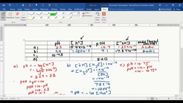 Calculating pH, pOH, [H+], and [OH-] смотреть онлайн