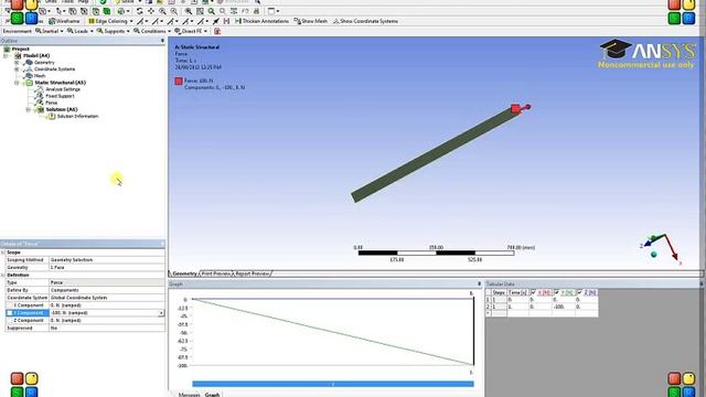 ANSYS Static Structural Tutorial смотреть онлайн