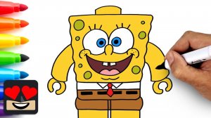 Мультики для малышей про Как нарисовать LEGO Спанч Боба. Мультики для детей