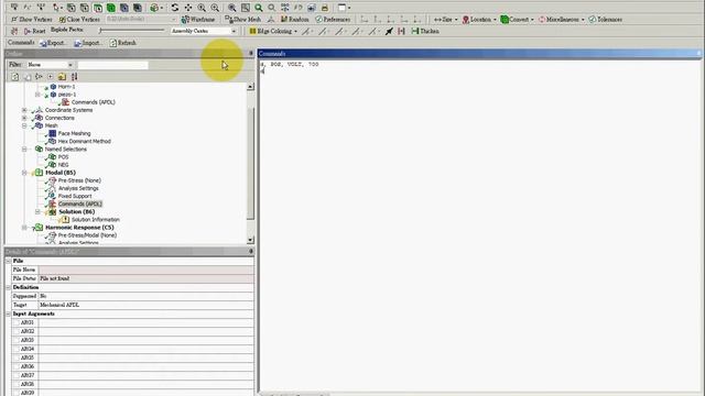 ANSYS CAE 16 Harmonic Response Analysis смотреть онлайн