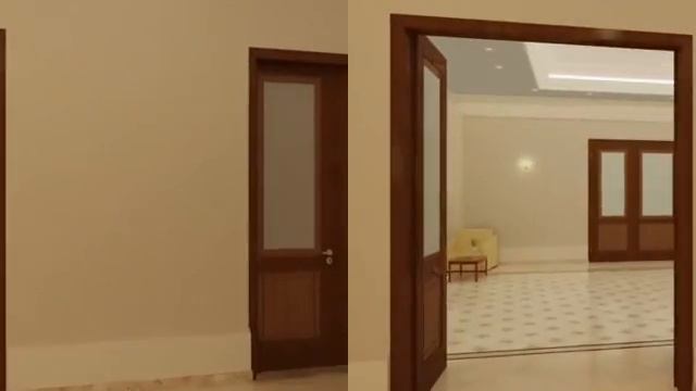 Stereoscopic Anaglyph Schloss Residence Architectural Visualization смотреть онлайн